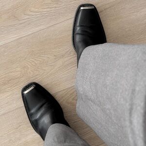 Calvin Klein Black and Red Cowboy Boots